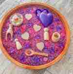 Pink N Purple Valentines Day Sensory Bin-7
