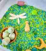Wooden Animals Pond Sensory Bin