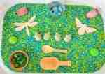 Wooden Animals Pond Sensory Bin