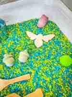 Wooden Animals Pond Sensory Bin