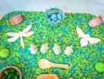 Wooden Animals Pond Sensory Bin
