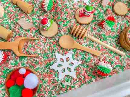 Snowman Christmas Sensory Bin - Image 7