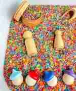 Rainbow Rice Starter Sensory Bin Set - Image 3