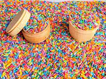Rainbow Rice Starter Sensory Bin Set - Image 6