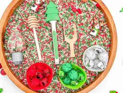 Toddler Reindeer Sensory Bin - Image 4