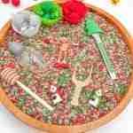 Reindeer Toddler sensory bin