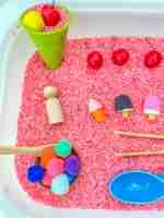 Ice Cream Sensory Bin (rice) - Image 6