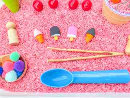Ice Cream Sensory Bin (rice) - Image 8