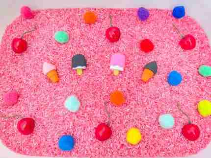Ice Cream Sensory Bin (rice) - Image 10