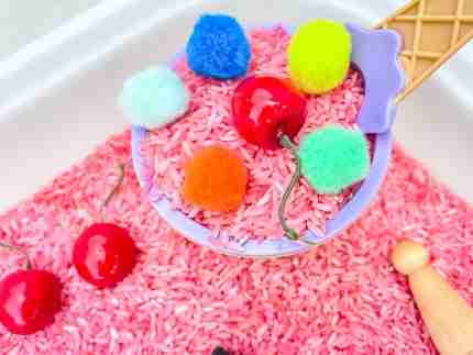 Ice Cream Sensory Bin (rice) - Image 3