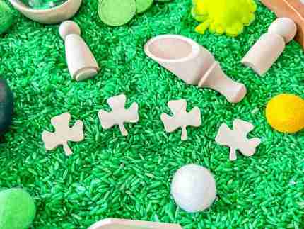 St. Patrick's Day Cauldron Sensory Bin