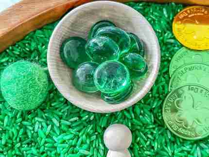 St. Patrick's Day Cauldron Sensory Bin