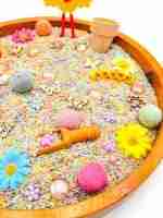 Pastel Spring Sensory Bin - Image 5