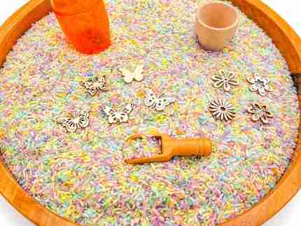 Pastel Spring Sensory Bin - Image 9
