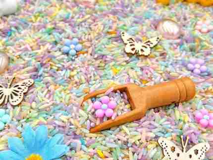 Pastel Spring Sensory Bin - Image 3