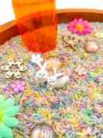 Pastel Spring Sensory Bin - Image 2