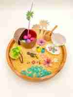 Tropical Beach Sensory Bin