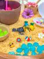 Tropical Beach Sensory Bin - Image 4