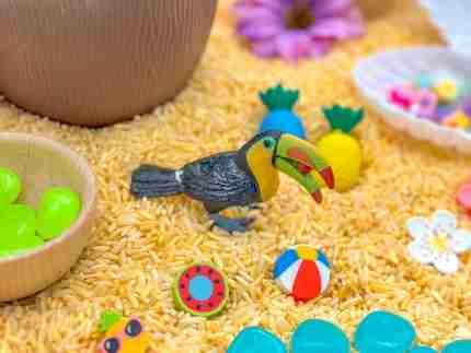 Tropical Beach Sensory Bin - Image 4