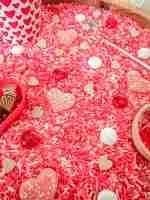 Valentine's Day Chocolates Sensory Bin