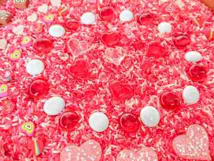 Valentine's Day Chocolates Sensory Bin