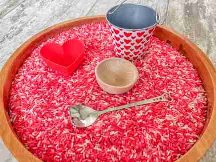 Valentine's Day Chocolates Sensory Bin