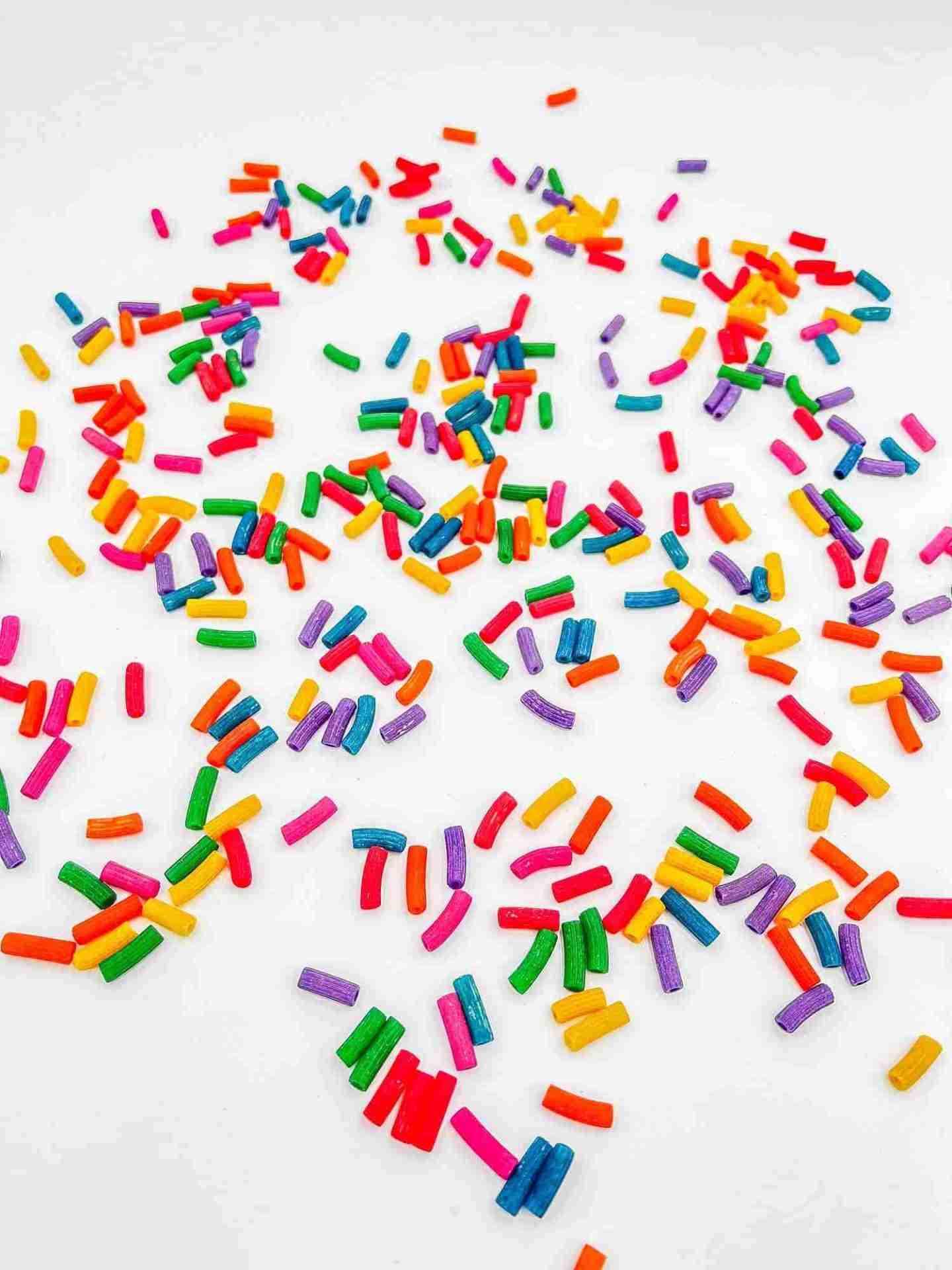Rainbow Ziti Pasta Sensor Bin Filler Rainbow Ziti Pasta Sensor Bin Filler
