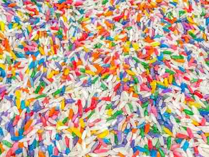 Birthday Sensory Rice #1