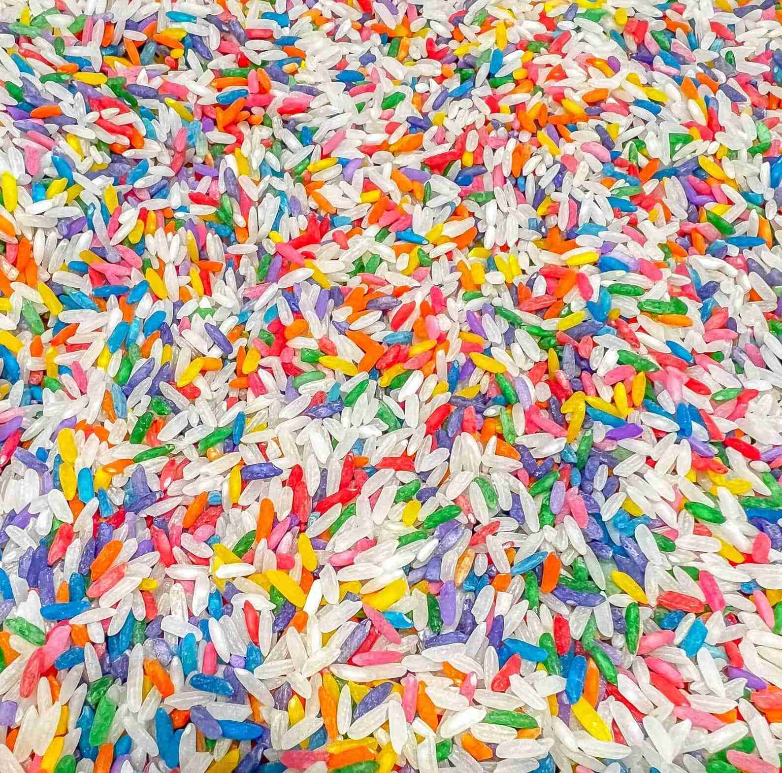 Birthday Sensory Rice #1-2 Birthday Sensory Rice #1