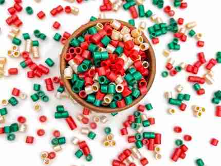 Shimmery Christmas Pasta Sensory Filler