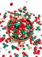 Shimmery Christmas Pasta Sensory Filler