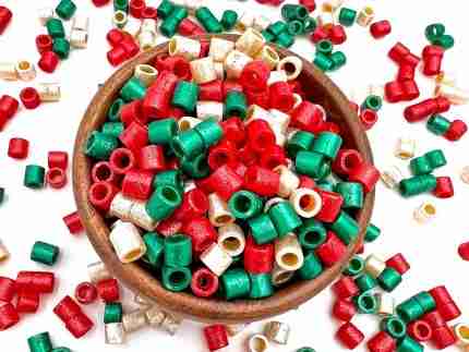 Shimmery Christmas Pasta Sensory Filler
