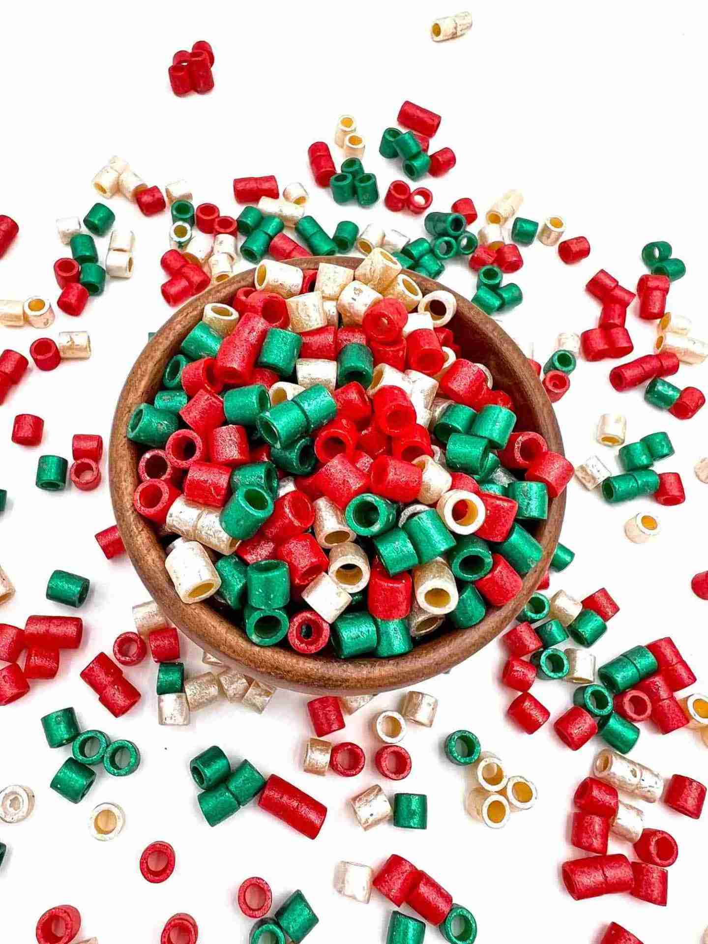 Shimmery Christmas Pasta Sensory Fillertmas Pasta-8 Shimmery Christmas Pasta Sensory Filler