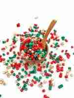 Shimmery Christmas Pasta Sensory Filler