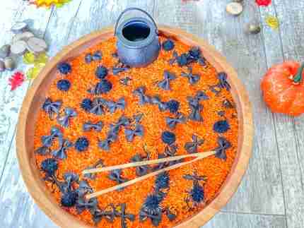 Halloween Bat Sensory Rice