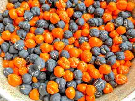 Halloween Chickpea Sensory Bin Filler