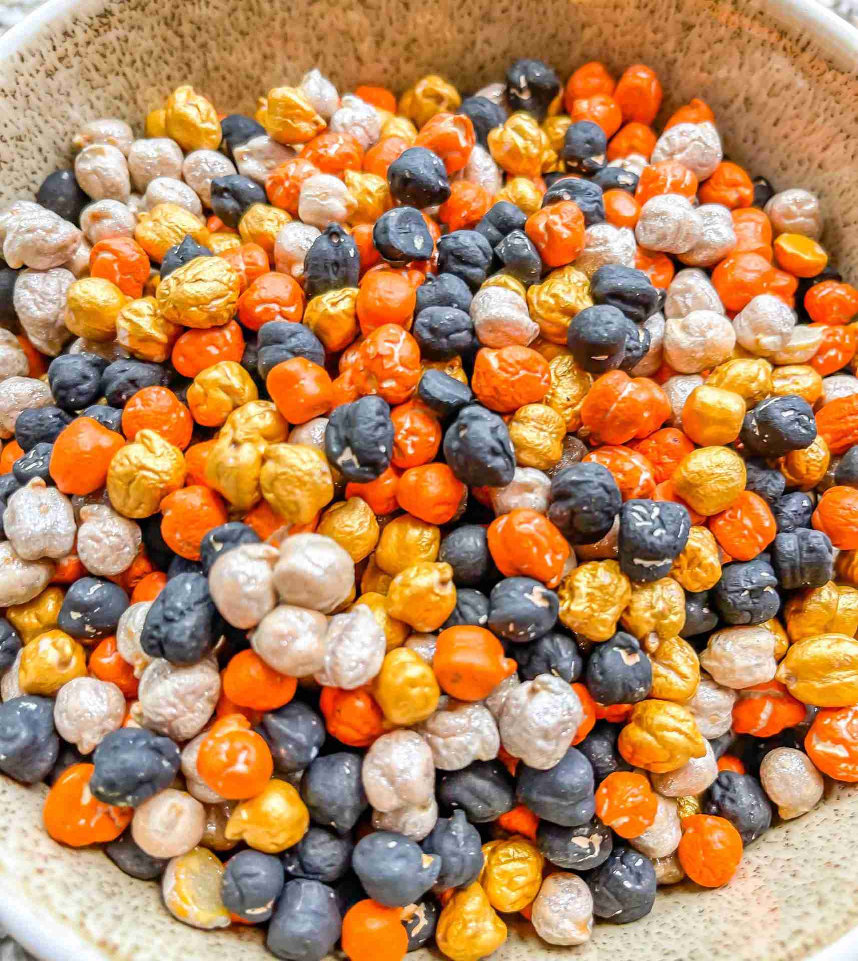 Construction Themed Chickpeas Construction sensory filler