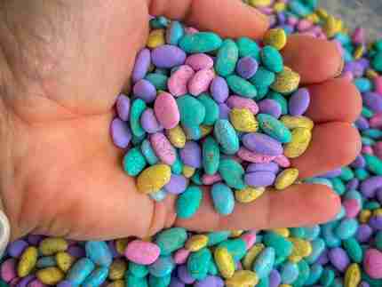 Pastel beans Sensory bin filler