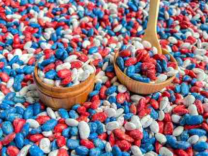 Patriotic Beans Sensory Filler