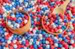 Patriotic Chickpea Sensory Bin Filler
