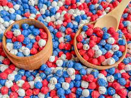 Patriotic Chickpea Sensory Bin Filler