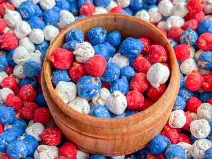 Patriotic Chickpea Sensory Bin Filler