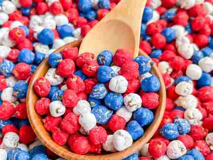 Patriotic Chickpea Sensory Bin Filler