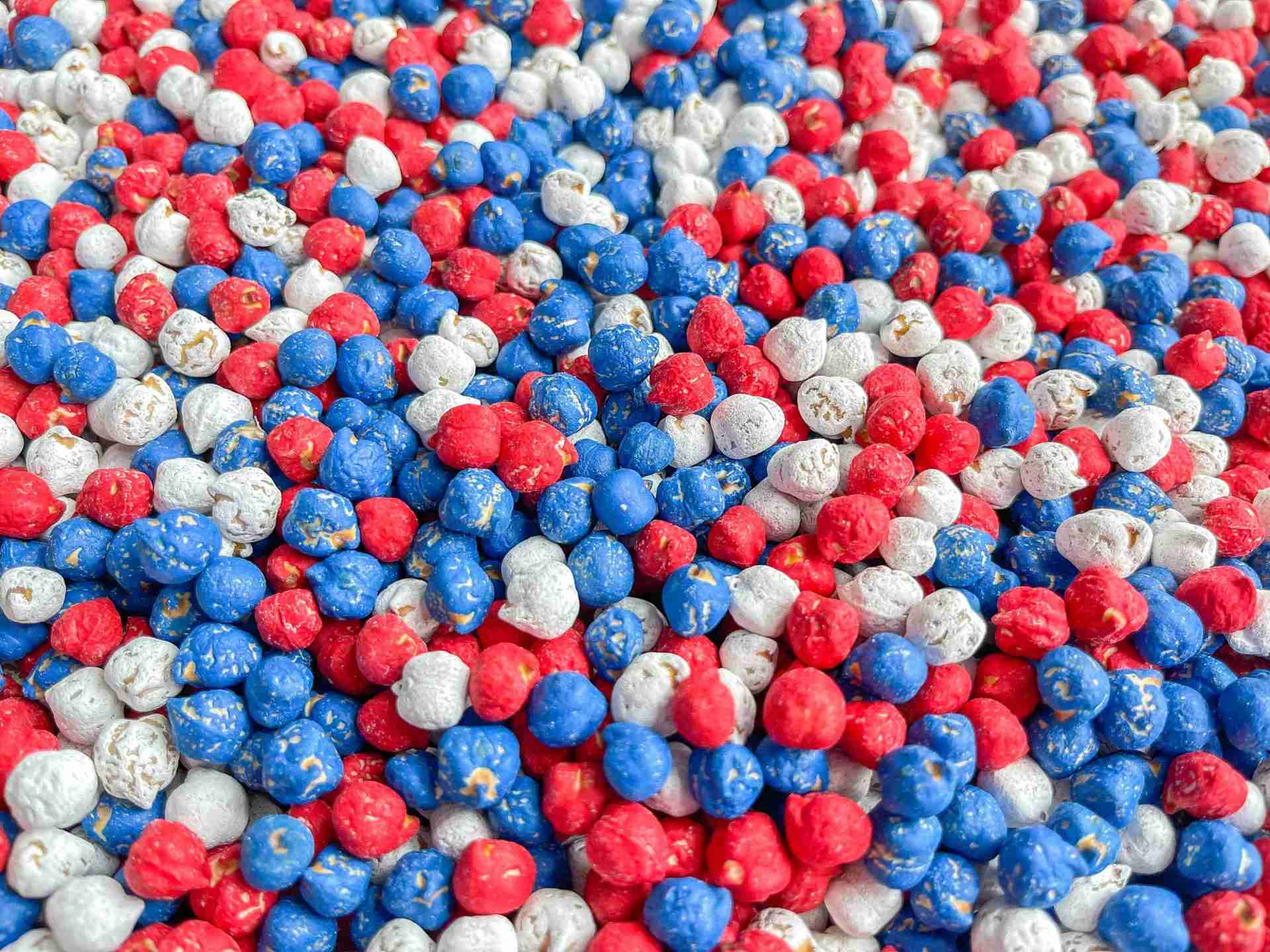 Patriotic Chickpeas Patriotic Chickpea Sensory Bin Filler