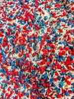 Patriotic Sensory Rice With Stars