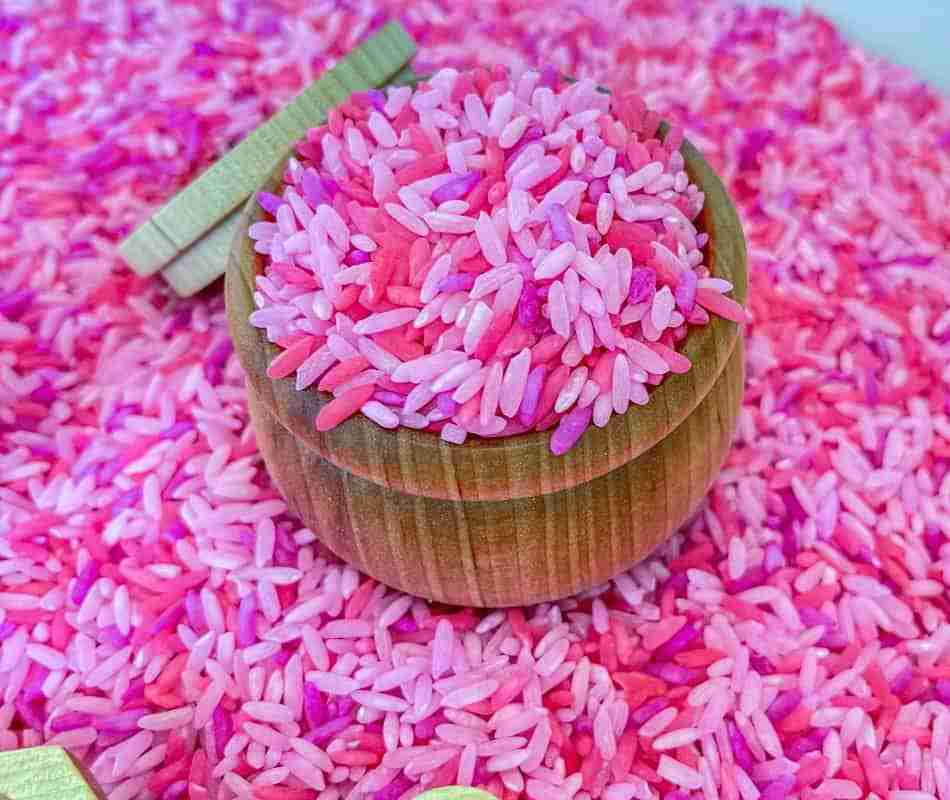 Mixed Pinks Sensory Rice - Sensory-N-Stuff
