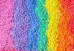 Rainbow chickpea sensory filler