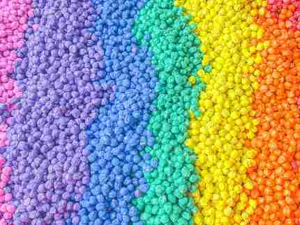 Rainbow chickpea sensory filler