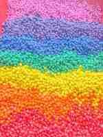 Rainbow chickpea sensory filler