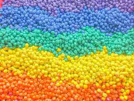 Rainbow chickpea sensory filler